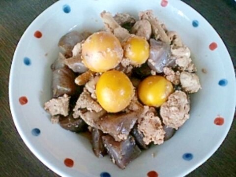 きんかんとこんにゃくの煮物